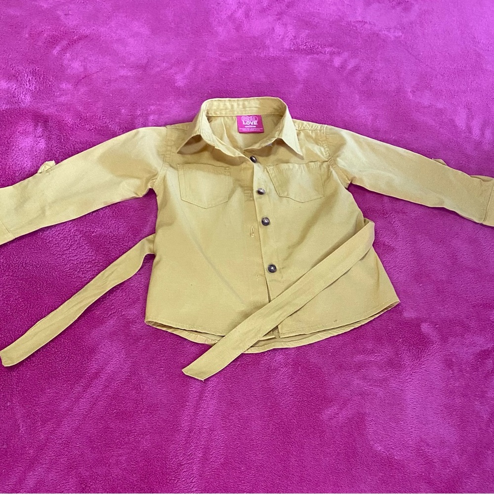 Mustard Button-Up Shirt